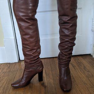 Chloé Over-the-Knee Leather Boots